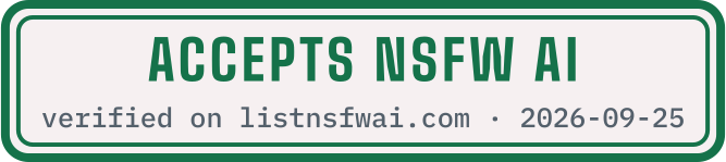 Accepts NSFW AI, verified on List NSFW AI